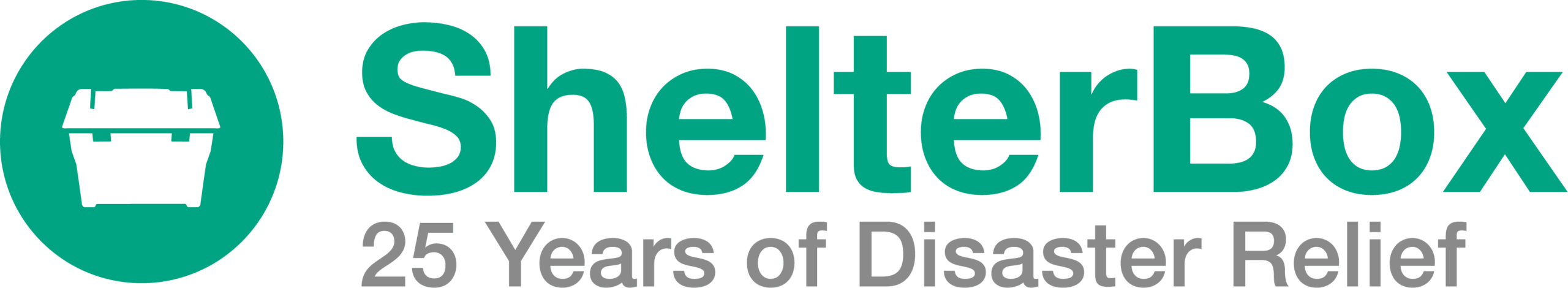ShelterBox 25 Years Logo Horizontal